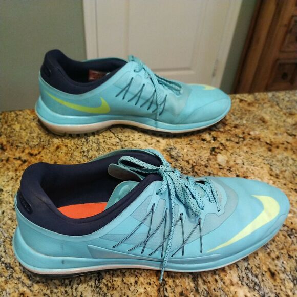Nike Lunar Control Vapor 2 Men\'s Size 10 Blue Spikeless Golf Shoes 849971-400 main image 9